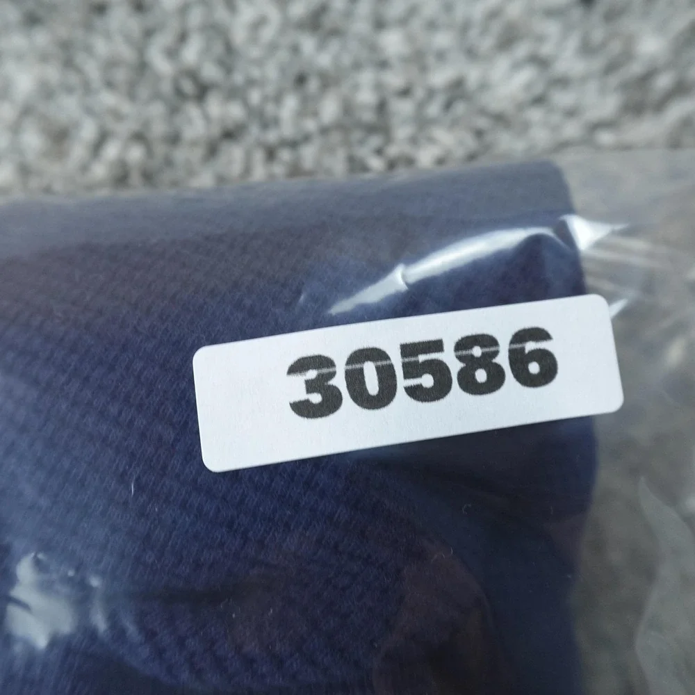 Polo Ralph Lauren Shirt Mens 2XL Blue Waffle Knit Thermal Sleepwear Long Sleeve